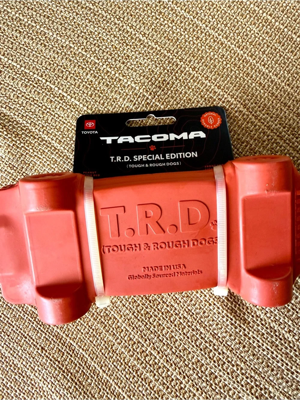 Dog Rubber Chew Toy - Toyota Tacoma Truck Limited Special Edition TRD NWT